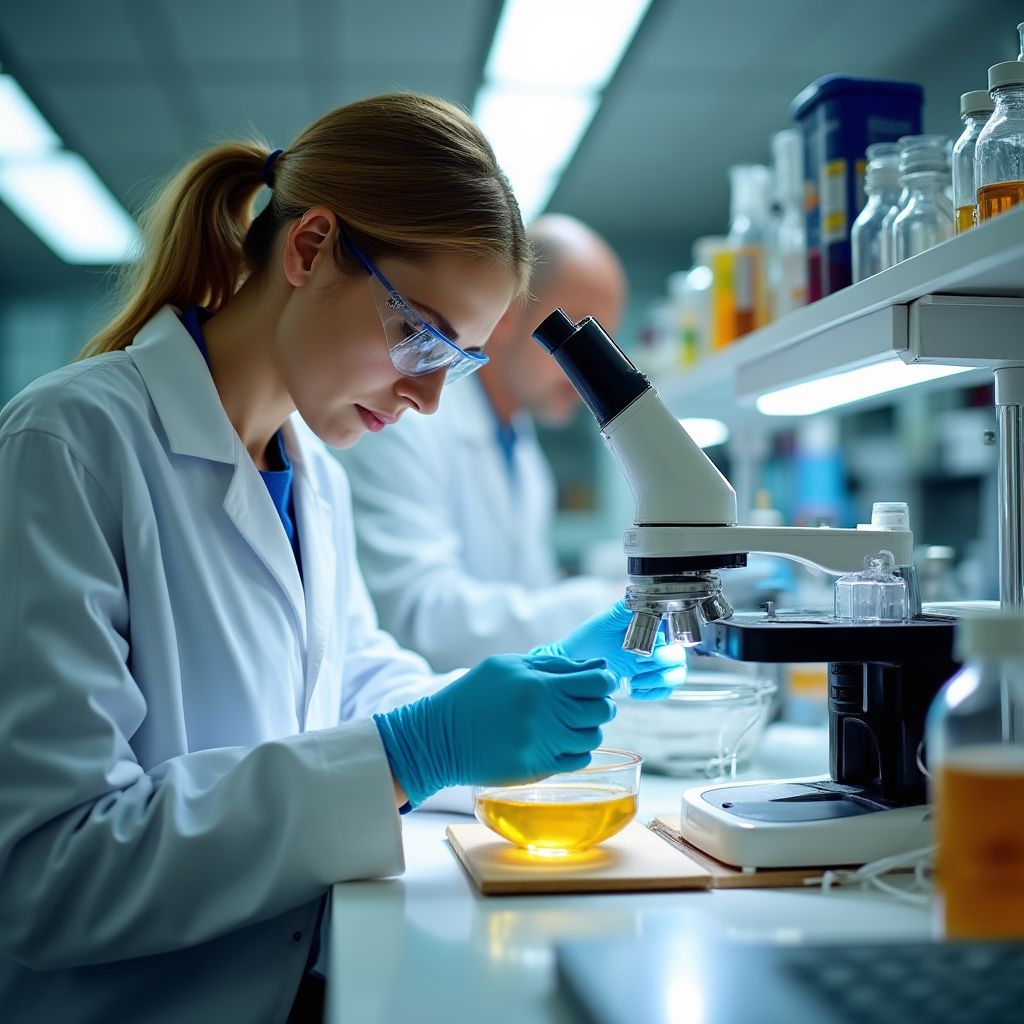 Scientific laboratory analysis of Australian native plant compounds